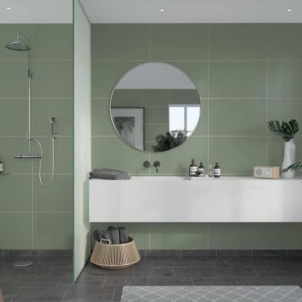 Fibo Våtrumsskiva Olivegreen 5206-M6040 EM 62x240cm