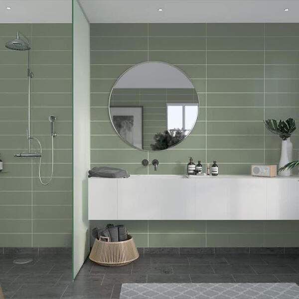 Fibo Våtrumsskiva Olivegreen 5206-M6015 EM 62x240cm