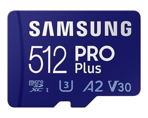 Samsung Pro Plus 2021 microSDXC Class 10 UHS-I U3 V30 A2 512GB