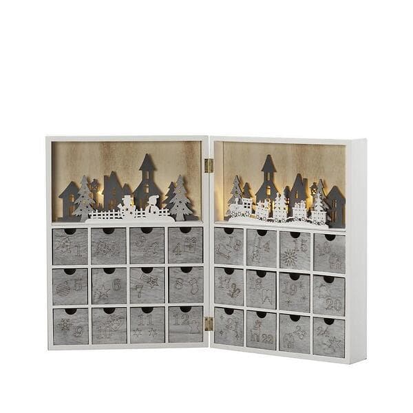 Konstsmide 3283 Wooden Silhouette Calendar