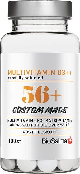 Biosalma Multivitamin D3++ 56+ 100 Tabletter