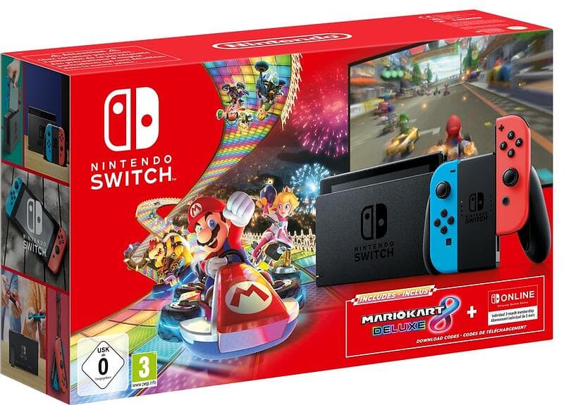 Nintendo Switch (inkl. Mario Kart 8 Deluxe) 2019 32GB
