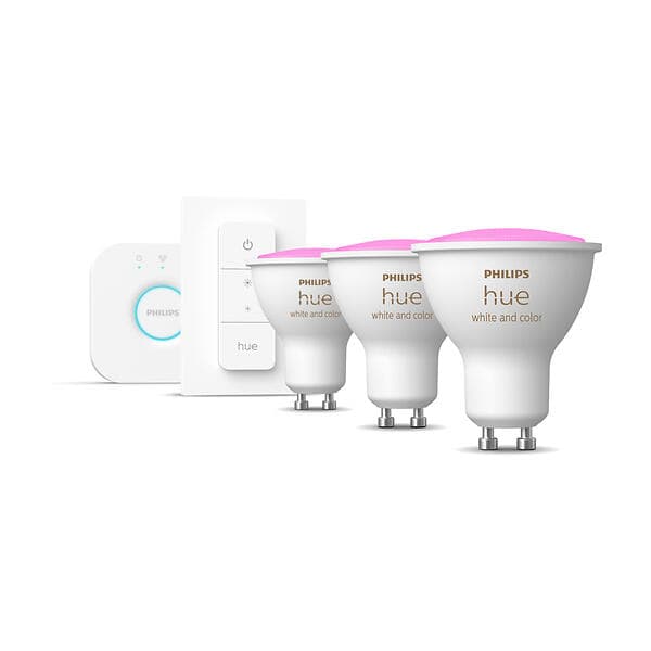 Philips Hue White and Color LED Starter Pack GU10 2000K-6500K 350lm 4,3W 3-pack