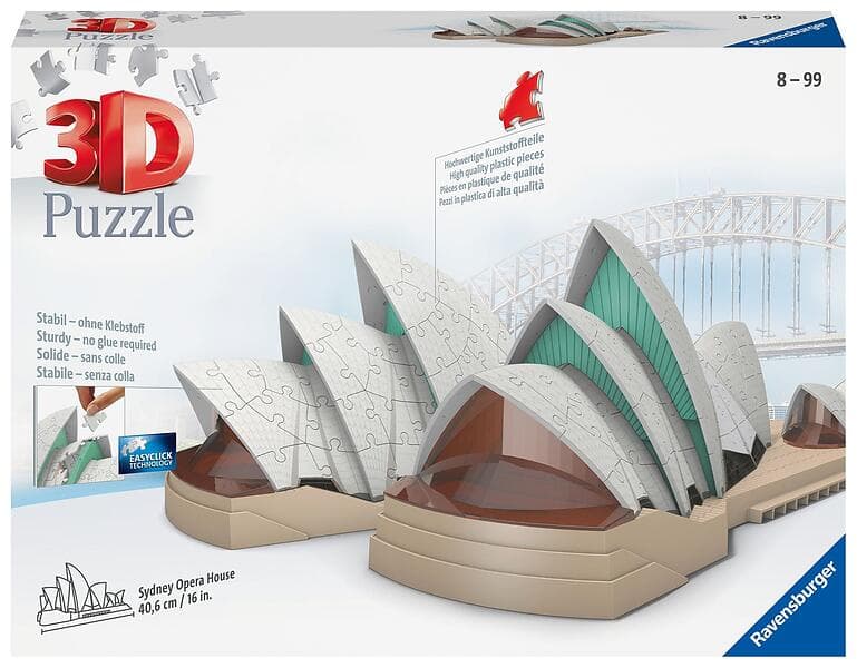 Ravensburger 3D Pussel Sydney Opera 216 Bitar