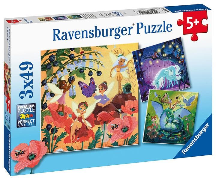 Ravensburger Pussel Magiska Karaktärer 3x49 Bitar