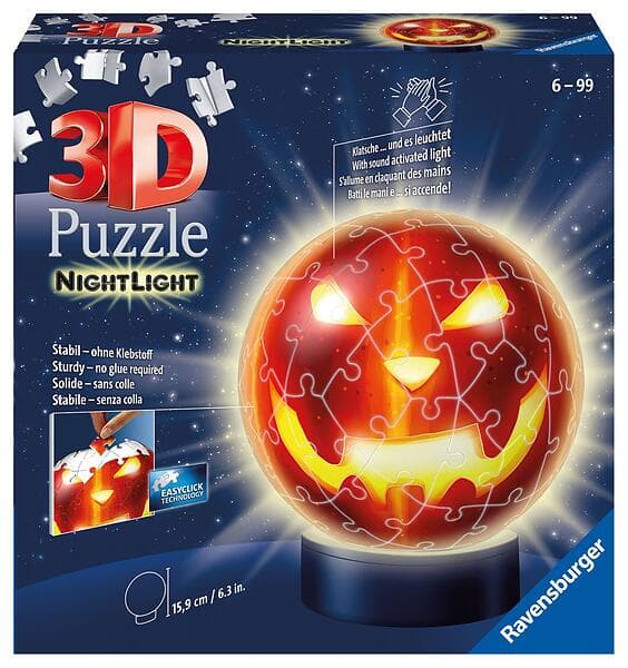Ravensburger 3D-Pussel Pumpa Lampa 72 Bitar