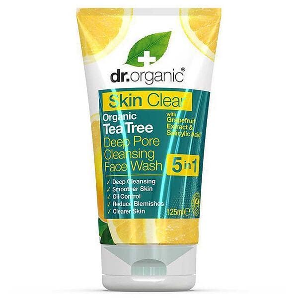 Dr Organic Skin Clear Deep Pore Cleansing Face Wash 125ml