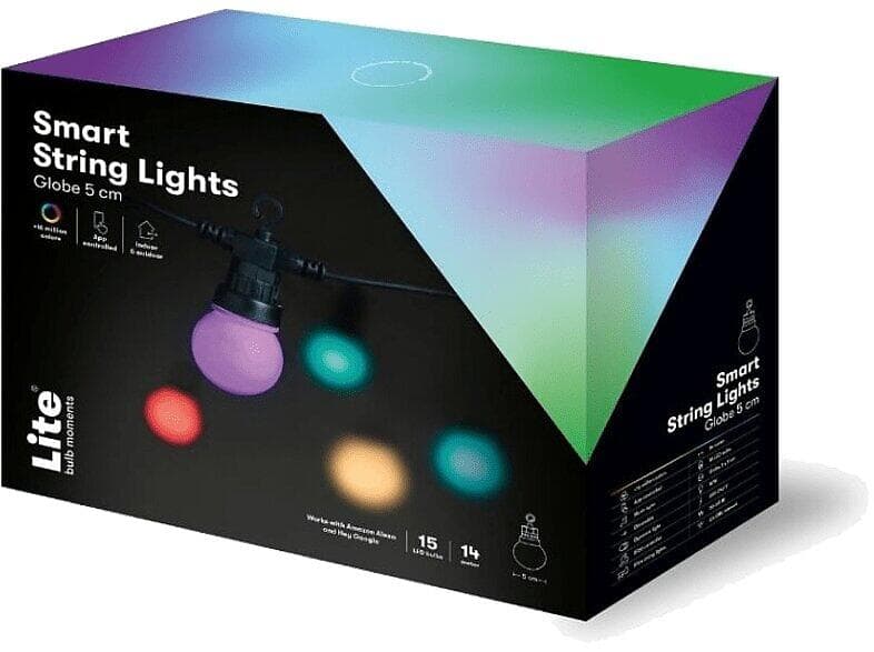 Lite Bulb Moments Smart Light Chain Globe 15L-100cm (14m)