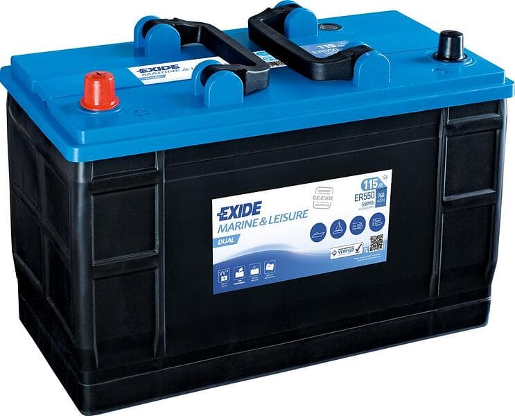 Exide Dual ER550 115Ah