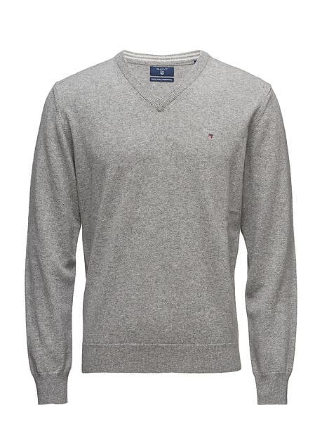 Gant Superfine Lambswool V-Neck Sweater (Herr)