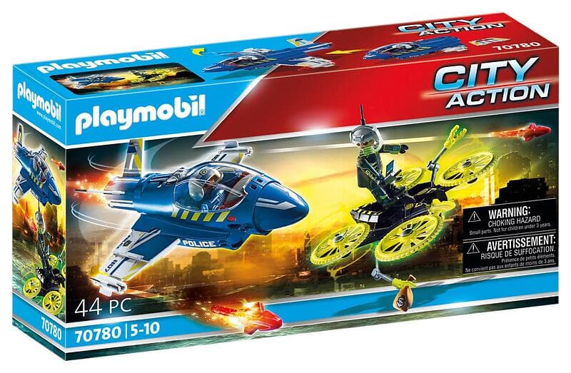 Playmobil City Action 70780 Polisjet: jakt med drönare