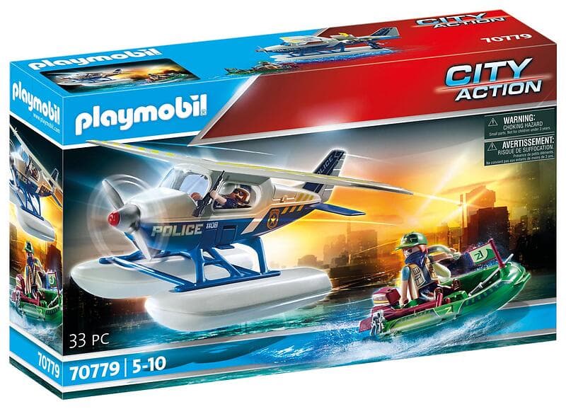 Playmobil City Action 70779 Polisens vattenflygplan: polisjakt på smugglare