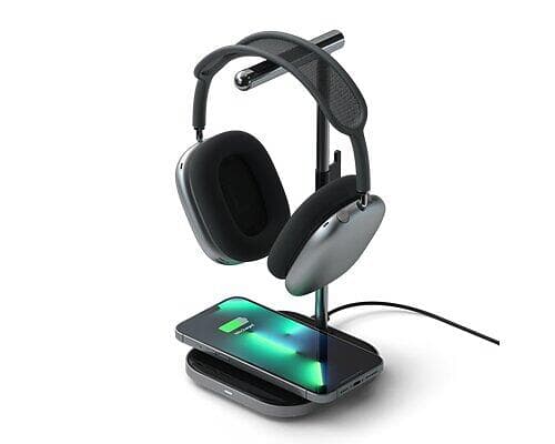 Satechi 2-in-1 Headphone Stand With Wireless Charger