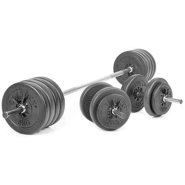 Gymstick Vinyl Barbell & Dumbbell Set 60kg