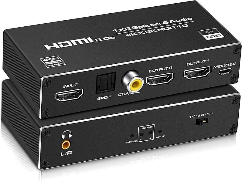 NÖRDIC 18Gbps HDMI - 2xHDMI F-F Splitter Adapter SGM-190