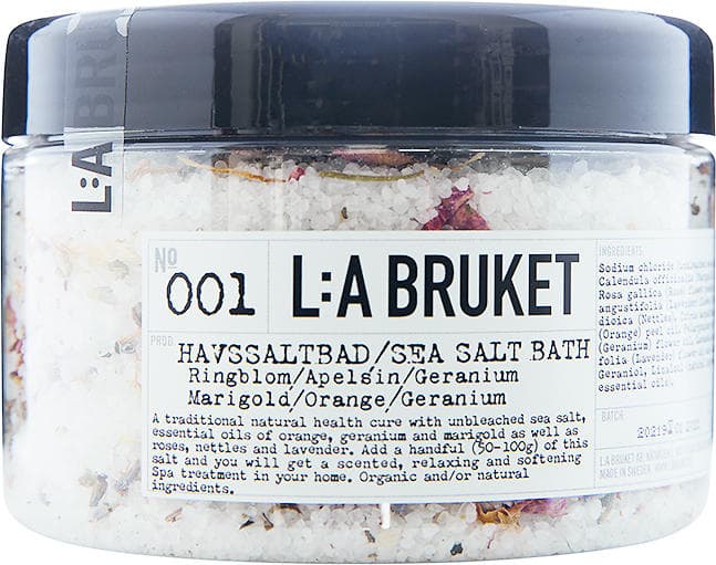 L:A Bruket 001 Salt Bath Marigold/ Orange/ Geranium 450g