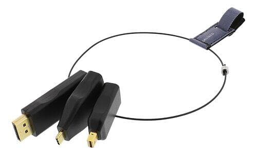 Deltaco Office Adapter Ring DisplayPort/DisplayPort Mini/USB C - HDMI M-F Adapter