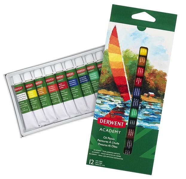Derwent Academy Oljefärg Set 12x12ml