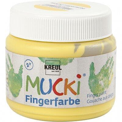 Kreul Mucki Fingerfärg Gul 150ml