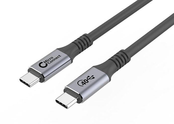 MicroConnect 40Gbps 5A USB C - USB C 4.0 1,2m