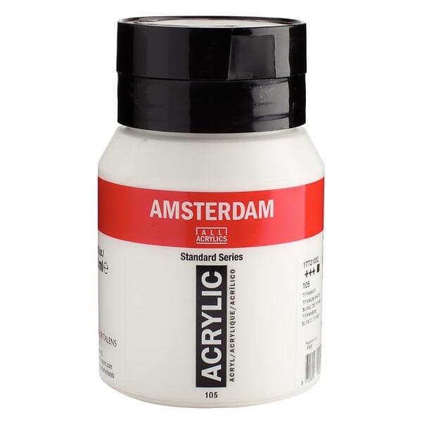 Amsterdam Standard Series Akrylfärg Titanium White 105 500ml