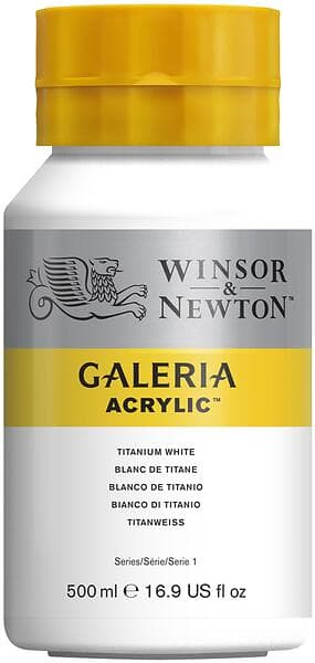 Winsor & Newton Galeria Akrylfärg Titanium White 644 500ml