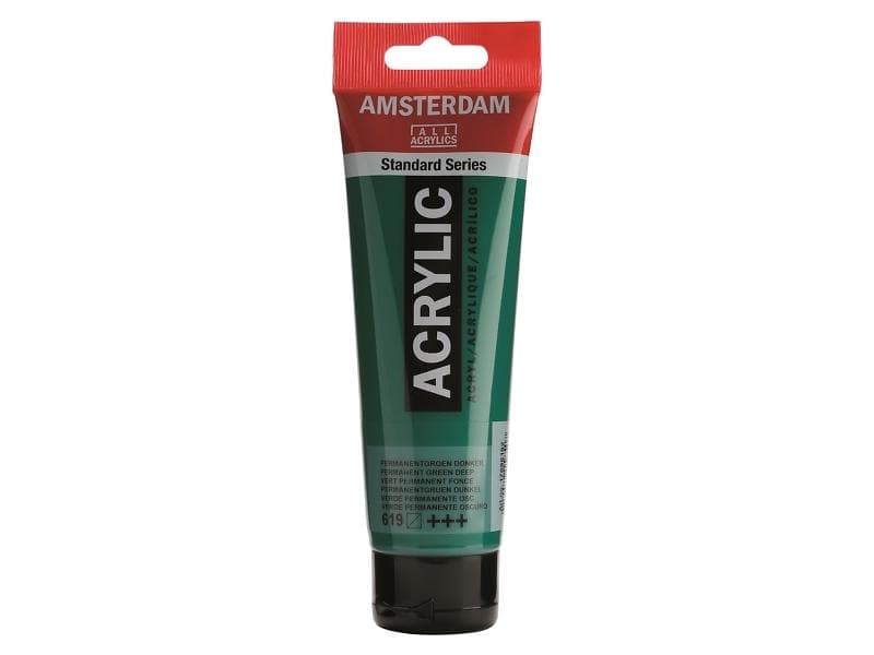 Amsterdam Standard Series Akrylfärg Permanent Green Deep 619 120ml