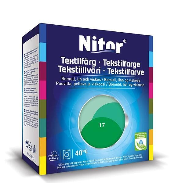 Nitor Textilfärg Lime 17 400/800g