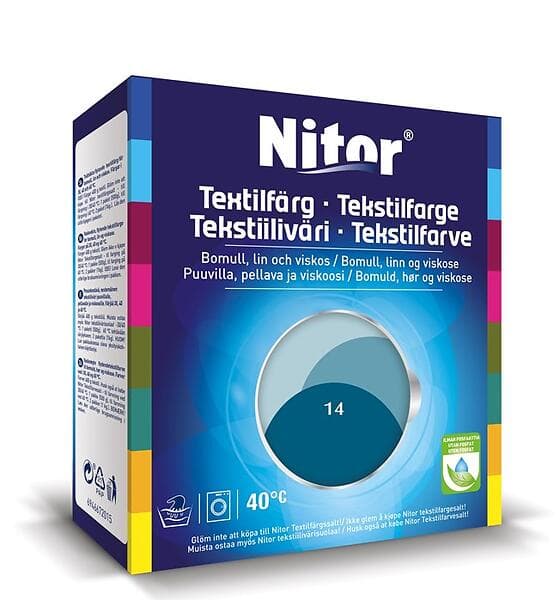 Nitor Textilfärg Petrol 14 400/800g