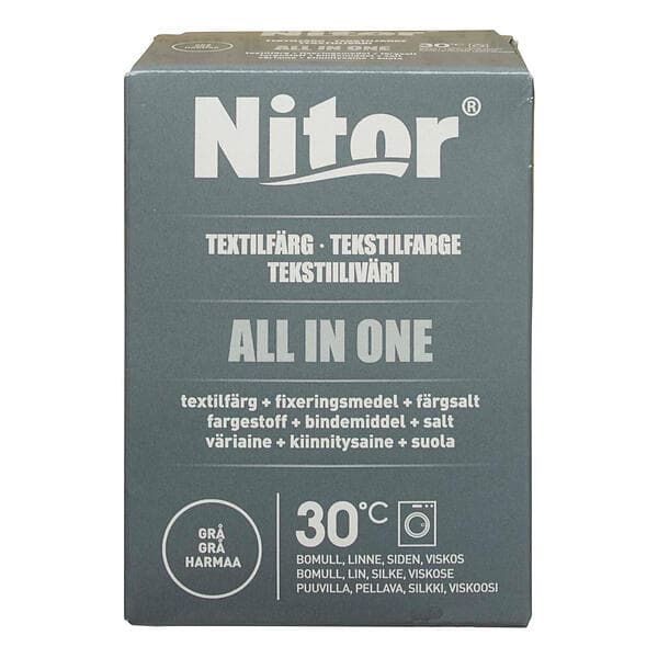 Nitor All In One Textilfärg Grå 230g