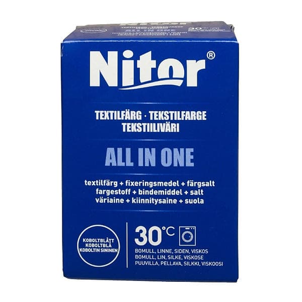 Nitor All In One Textilfärg Koboltblå 230g