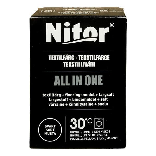 Nitor All In One Textilfärg Svart 230g