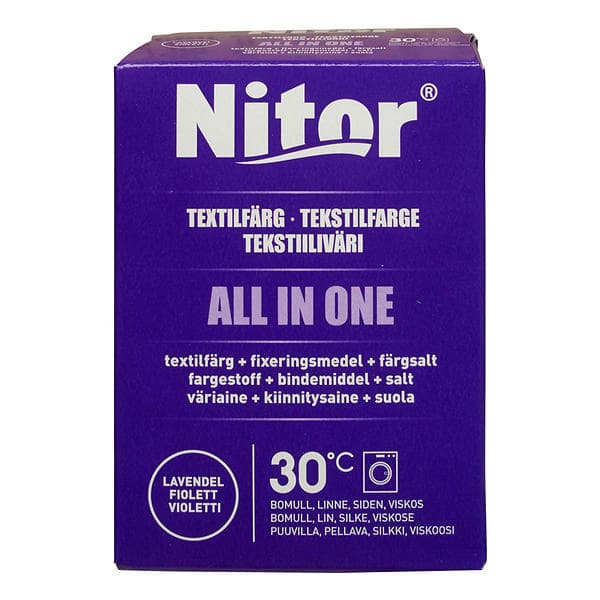 Nitor All In One Textilfärg Lila 230g