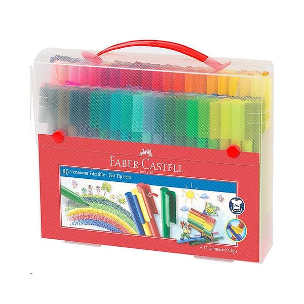 Faber-Castell Connector Tuschpennor 80-pack