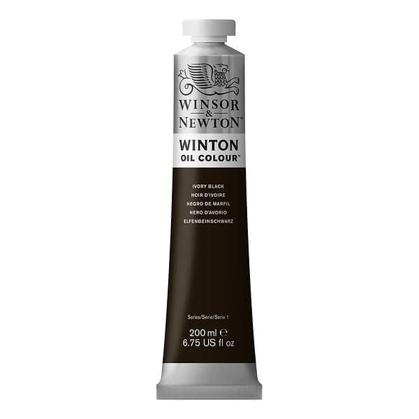 Winsor & Newton Winton Oljefärg Ivory Black 331 200ml