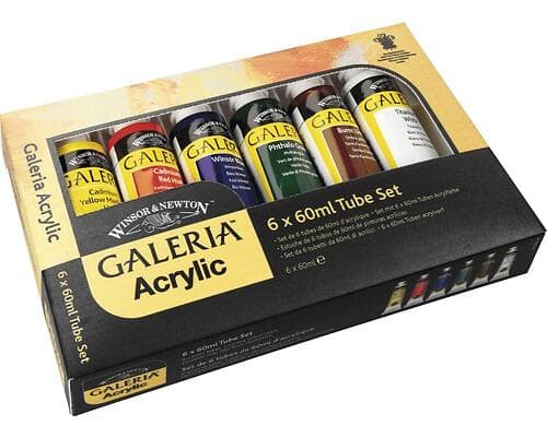 Winsor & Newton Galeria Akrylfärg Set 6x60ml