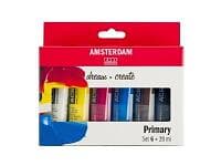 Amsterdam Primary Akrylfärg Set 6x20ml