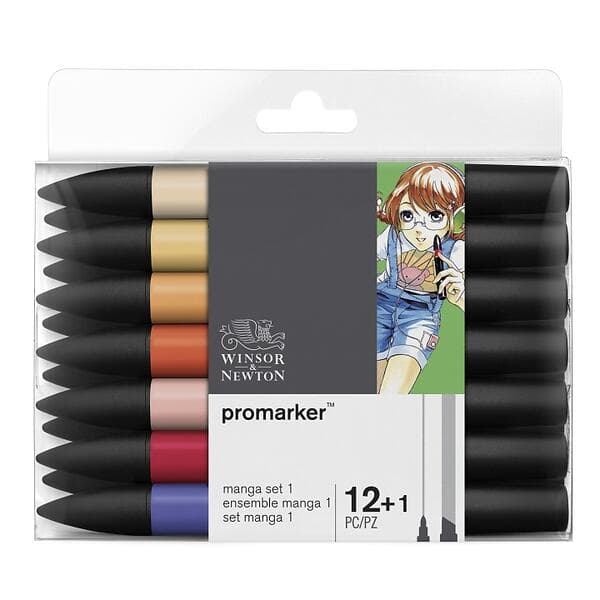Winsor & Newton Promarker Manga Set 1 Märkpennor 13-pack