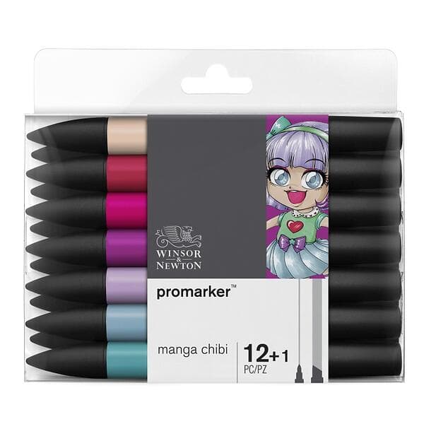 Winsor & Newton Promarker Manga Chibi Märkpennor 13-pack