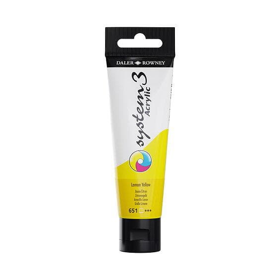 Daler-Rowney System3 Akrylfärg Lemon Yellow 651 59ml