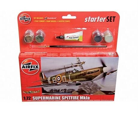 Airfix Supermarine Spitfire Mk1a Starter Set 1:72