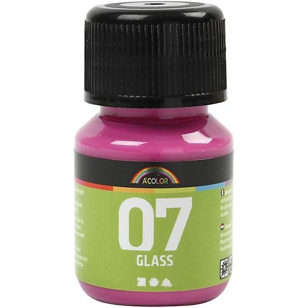 A-Color Glasfärg Rosa 30ml