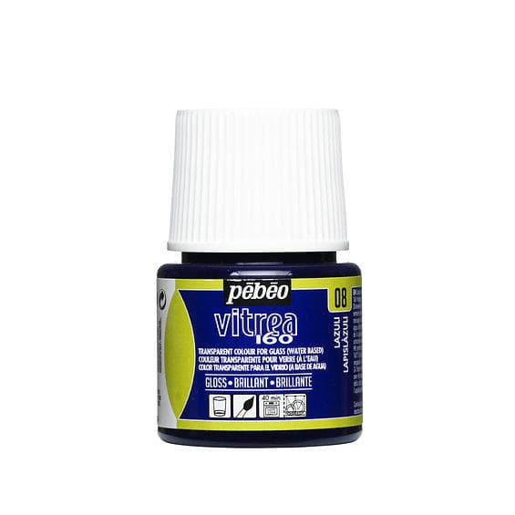 Pebeo Vitrea160 Glasfärg Klarblå 08 45ml