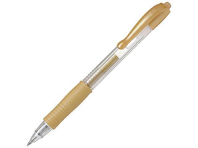 Pilot G-2 0.7 Gelpenna (Metallic Guld)