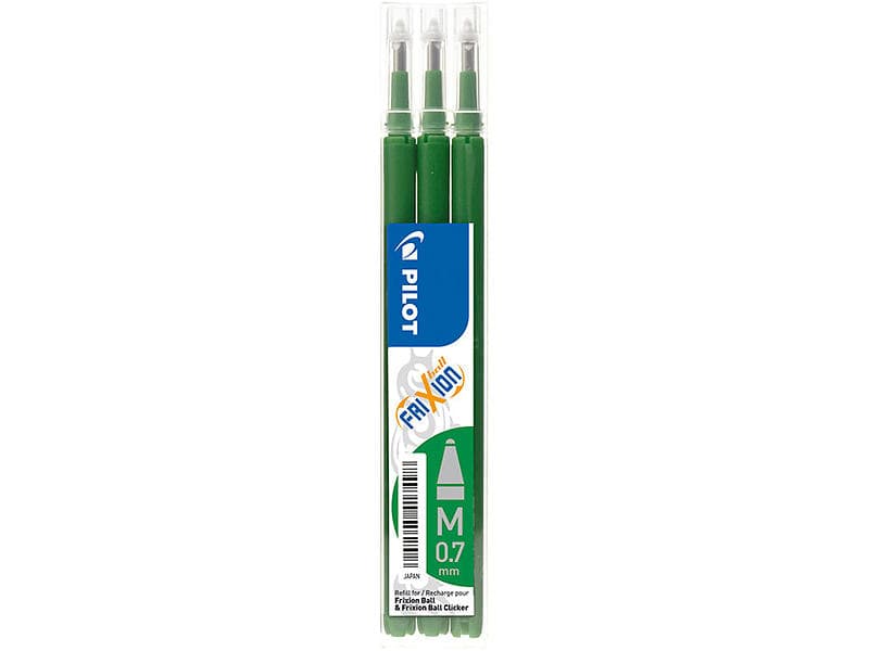 Pilot Frixion Ball Patron 0.7mm (Grön) 3st