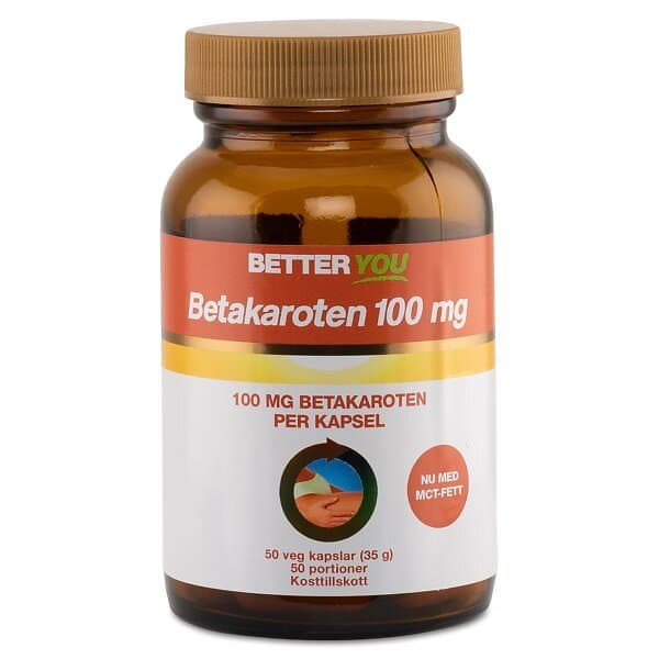 Better You Betakaroten 100mg 50 Kapslar