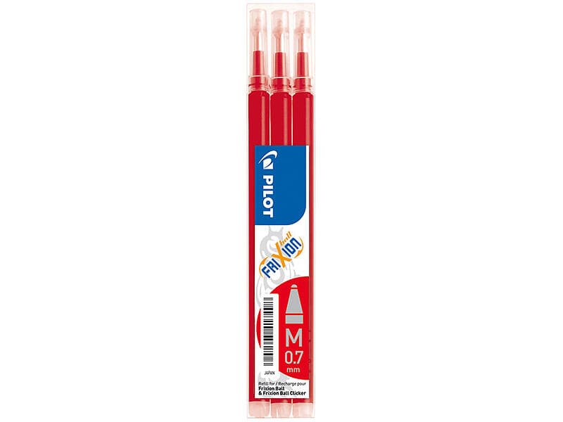 Pilot Frixion Ball Patron 0.7mm (Röd) 3st