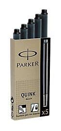 Parker Bläckpatron Quink (Svart) 5st