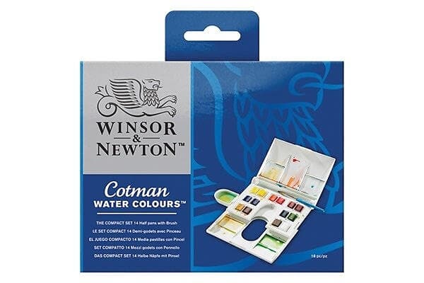 Winsor & Newton Cotman Akvarellfärg Compact Set 14st