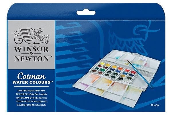 Winsor & Newton Cotman Akvarellfärg Painting Plus 24st